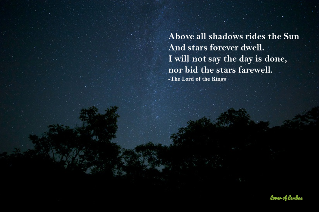 Night sky stars quote sun free wallpaper for desktop - medium preview image