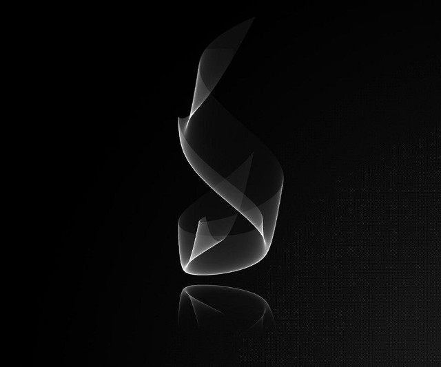 Black background white smoke swirl free wallpaper for desktop - medium preview image