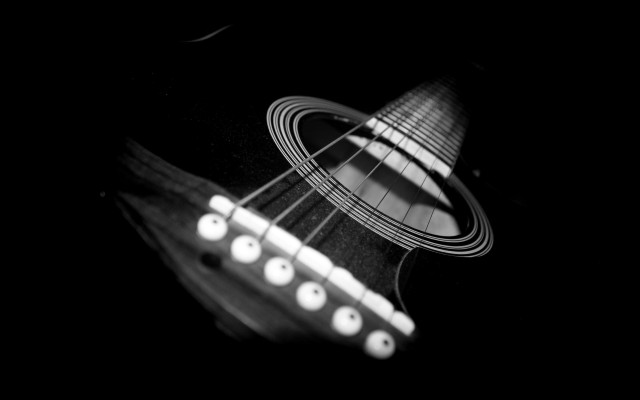Guitar blackwhite fret shallowart ellaguru free wallpaper for desktop - medium preview image