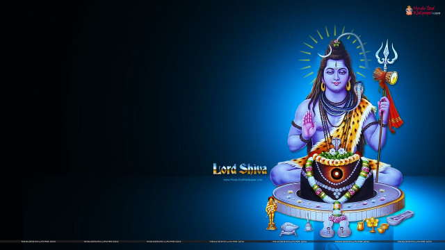 Shirdi statue candle blue background free wallpaper for desktop - medium preview image