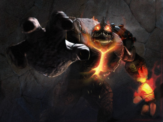 Man suit glowing face demon free wallpaper for desktop - medium preview image