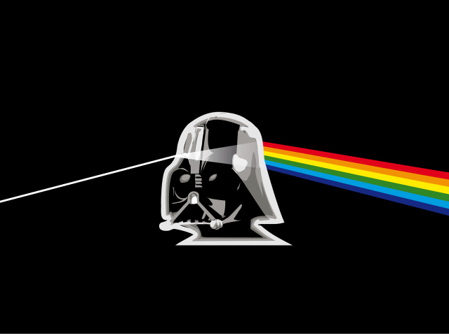 Dark side moon darth vader #3 free wallpaper for desktop - medium preview image