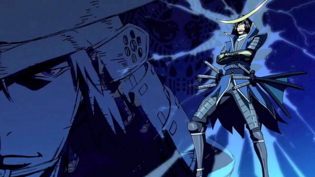 Man armor demon sword lightning free wallpaper for desktop - medium preview image