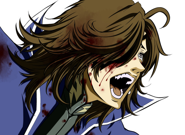 Bloody woman knife blood splatter free wallpaper for desktop - medium preview image