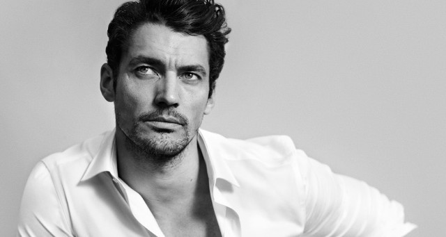 Bearded man white shirt pose free wallpaper for desktop - medium preview image