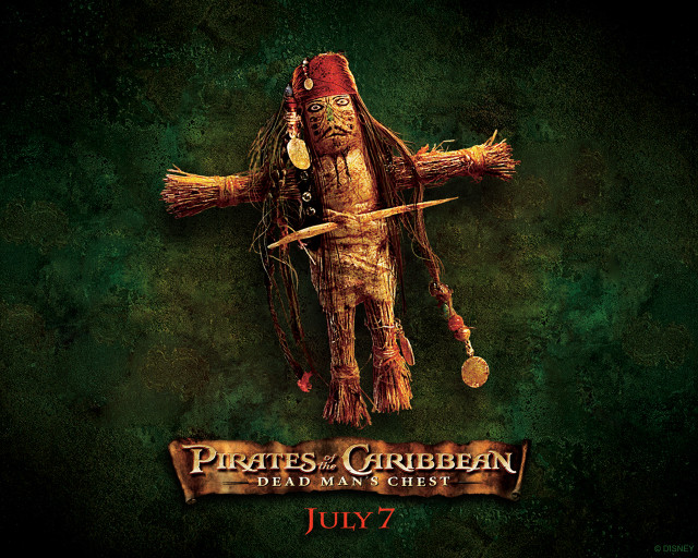 Pirates scarecrow sword coin poster free wallpaper for desktop - medium preview image