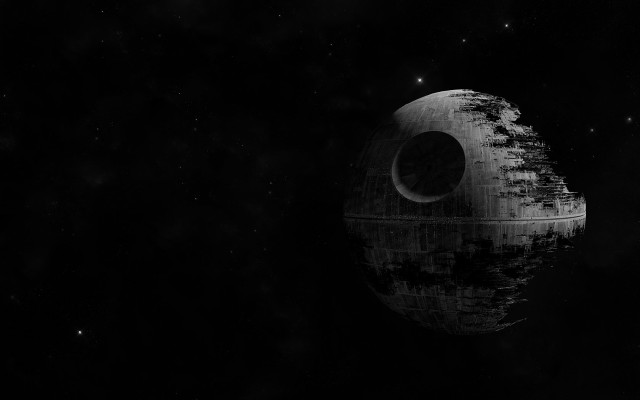 Death star night sky stars free wallpaper for desktop - medium preview image