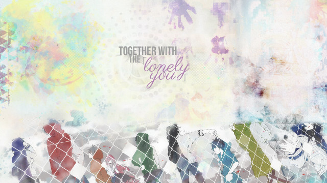 Together girl fence colorful background free wallpaper for desktop - medium preview image