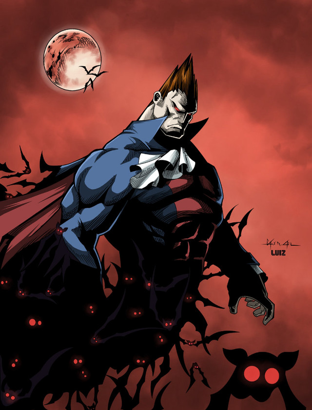 Man blue suit red cape #3 free wallpaper for mobile - medium preview image