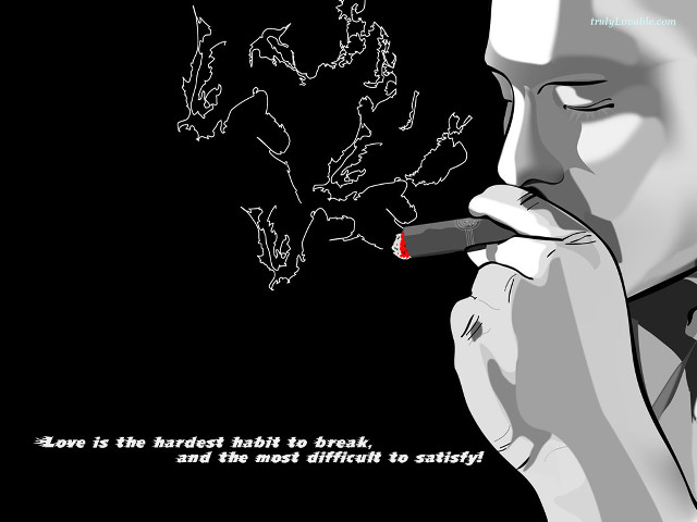 Smoking man world map quote free wallpaper for desktop - medium preview image