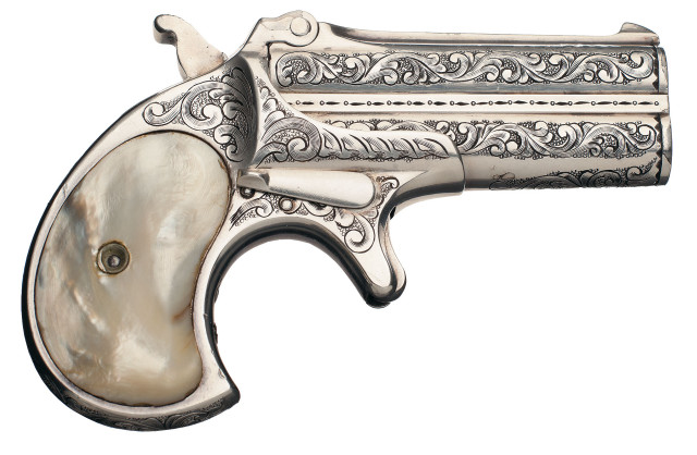 Silver revolver white background white free wallpaper for desktop - medium preview image