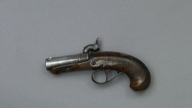 Gun silver handle silver barrel free wallpaper for desktop - medium preview image