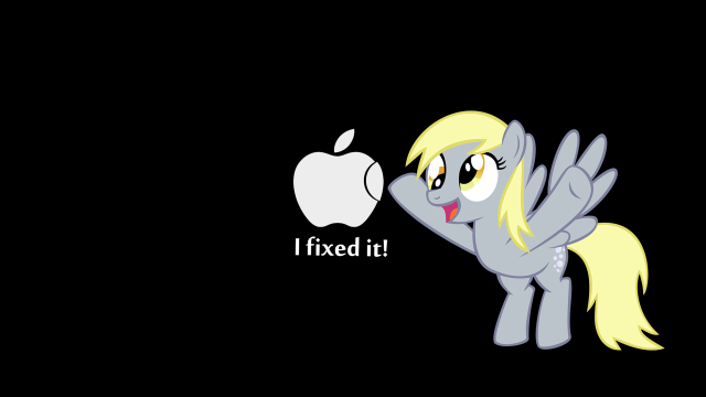 Cartoon apple pony face fixed free wallpaper for desktop - medium preview image