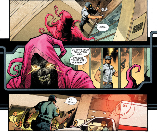 Comic strip pink cloak white free wallpaper for desktop - medium preview image