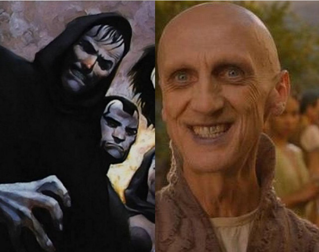 Bald man painting mask goatee free wallpaper for desktop - medium preview image