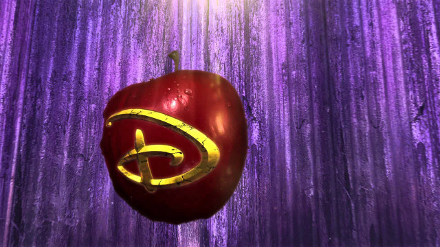 Red apple gold letter purple free wallpaper for desktop - medium preview image
