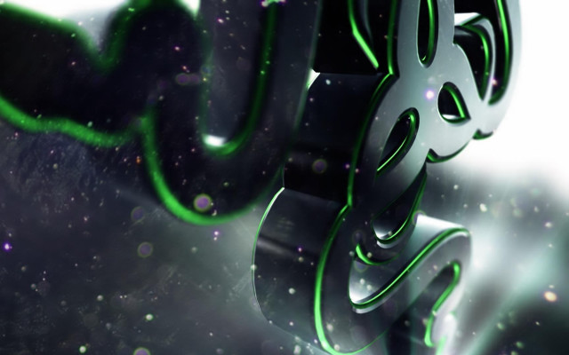 Green black abstract white background free wallpaper for desktop - medium preview image