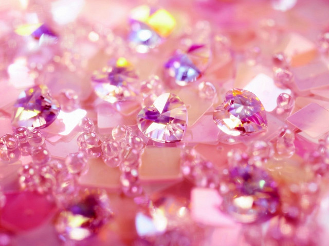Pink diamonds closeup tabletop background free wallpaper for desktop - medium preview image