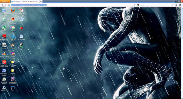 Spiderman computer screen rain storm free wallpaper for desktop - medium preview image