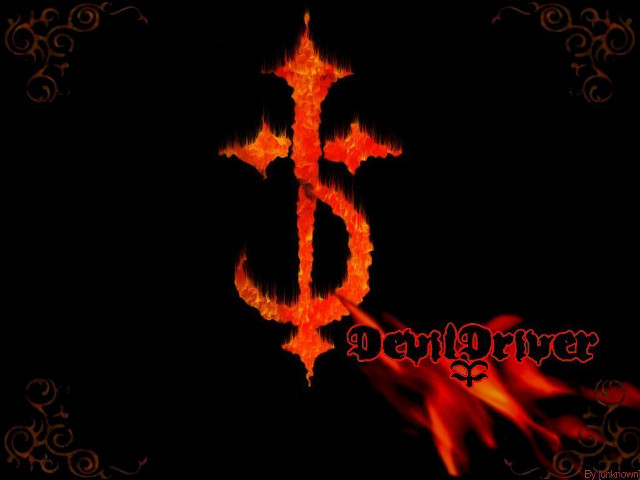 Cross flame black background demon free wallpaper for desktop - medium preview image