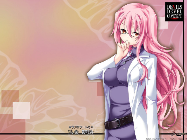Girl pink hair white shirt #5 free wallpaper for desktop - medium preview image
