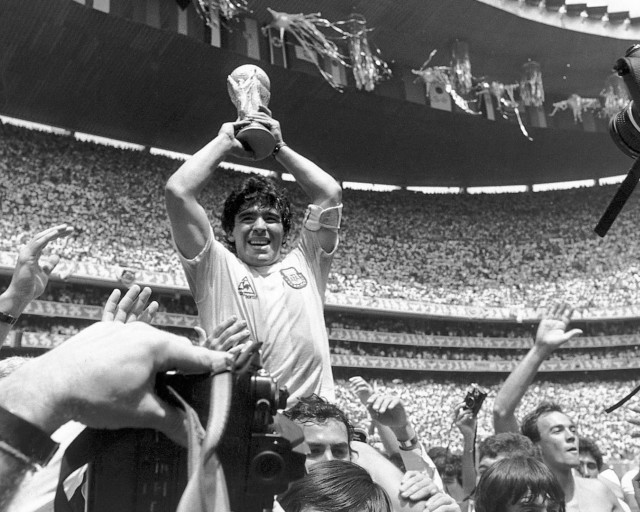 Man holding trophy crowd stadium free wallpaper for desktop - medium preview image