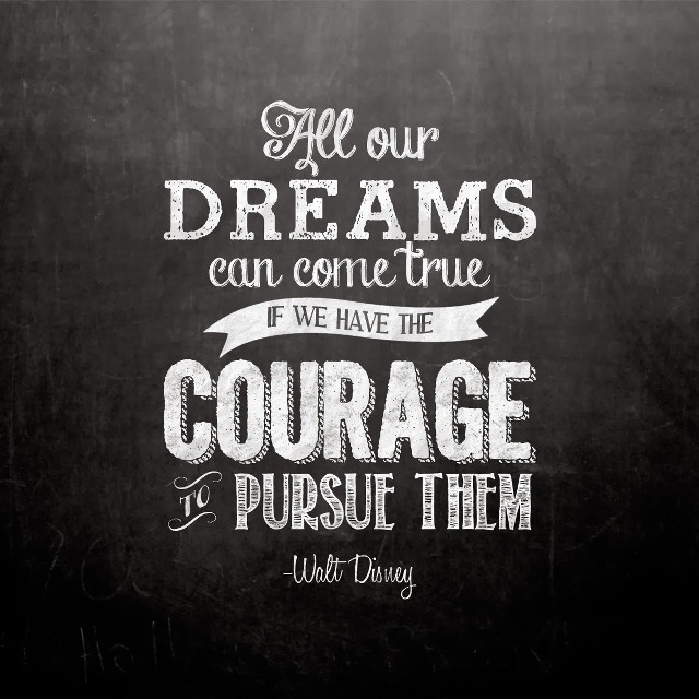 Chalkboard quote dreams courage pursue free wallpaper for tablet - medium preview image