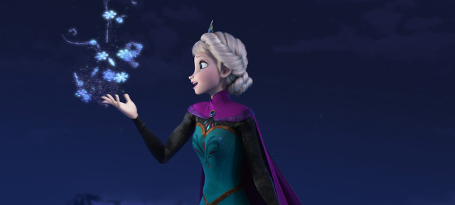 Frozen princess holding star sky free wallpaper for desktop - medium preview image