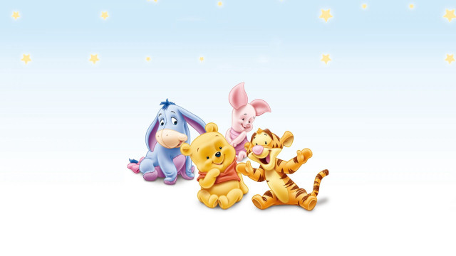 Winnie the pooh friends sitting #3 free wallpaper for desktop - medium preview image