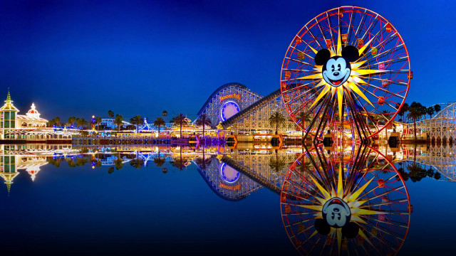 Ferris wheel mickey mouse night #2 free wallpaper for desktop - medium preview image