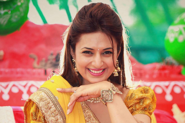 Woman yellow dress smiling hands free wallpaper for desktop - medium preview image