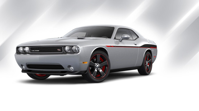 White car red rims stripe free wallpaper for desktop - medium preview image