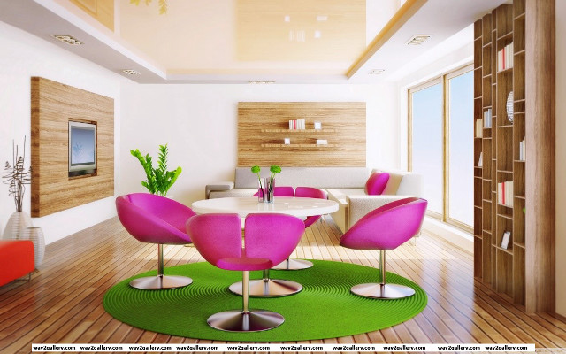 Living room table chairs rug free wallpaper for desktop - medium preview image