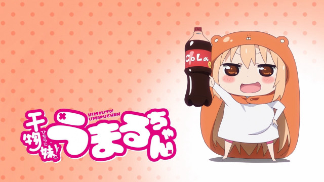 Girl holding soda bottle caption free wallpaper for desktop - medium preview image