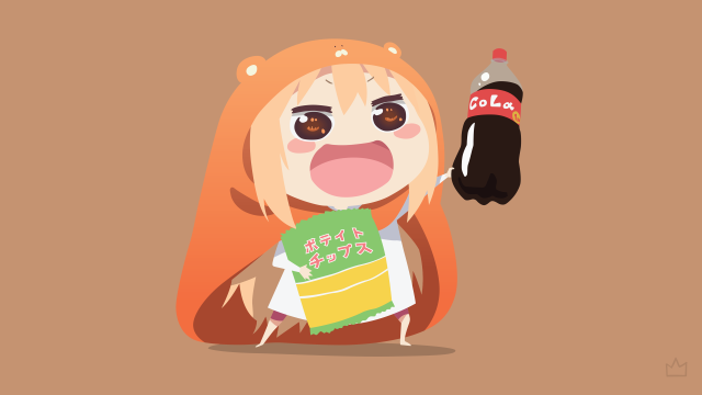 Cartoon girl soda bottle book free wallpaper for desktop - medium preview image