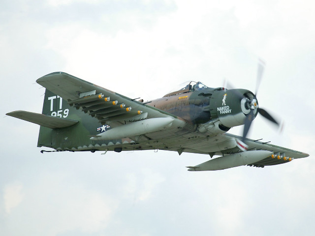 Military plane flying cloudy sky #2 free wallpaper for desktop - medium preview image