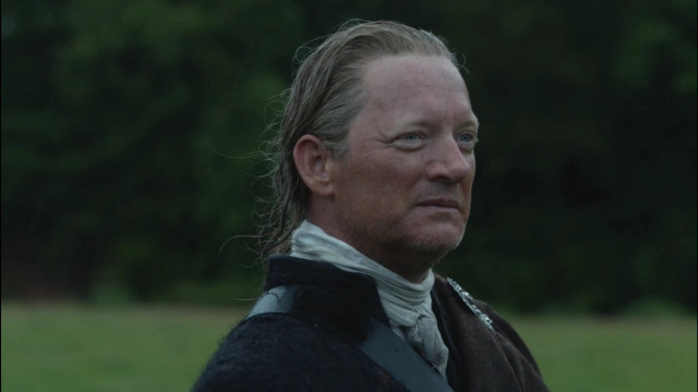 Man blackcoat whiteshirt greenfield trees free wallpaper for desktop - medium preview image