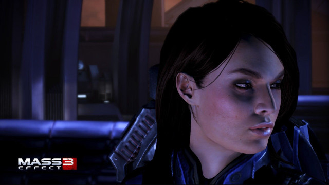 Creepy woman Mass Effect #3 free wallpaper for desktop - medium preview image
