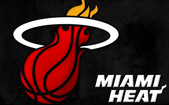 Miami heat logo black background #5 free wallpaper for desktop - medium preview image