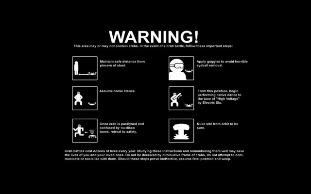Warning sign dark room instructions free wallpaper for desktop - medium preview image
