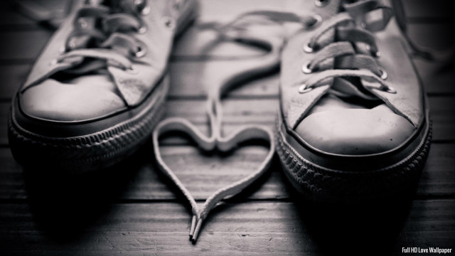 Shoes heart lace wood floor free wallpaper for desktop - medium preview image