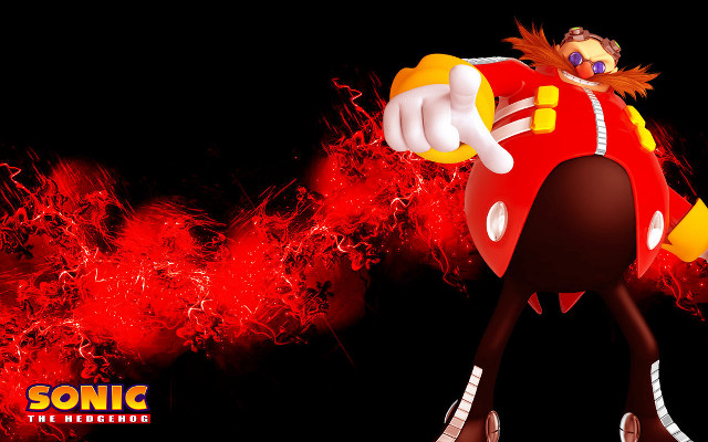 Sonic running flames background arms free wallpaper for desktop - medium preview image