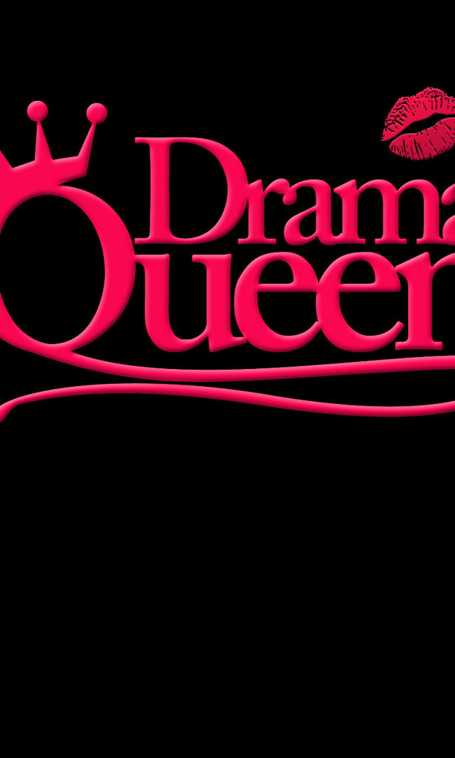 Drama queen red lipstick crown free wallpaper for mobile - medium preview image