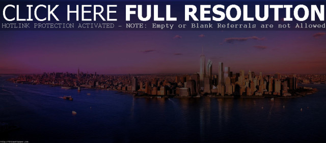 City skyline purple sky hudson free wallpaper for desktop - medium preview image