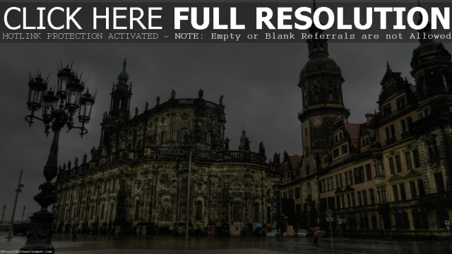 Large building clock tower dark free wallpaper for desktop - medium preview image