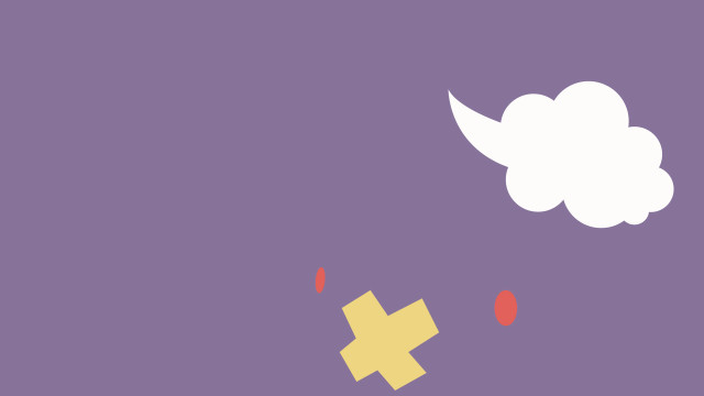 Cloud yellow cross purple background free wallpaper for desktop - medium preview image