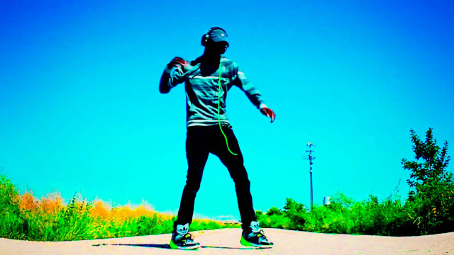 Man skateboard street flower field free wallpaper for desktop - medium preview image