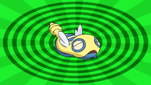 Cartoon character flying green vortex free wallpaper for desktop - medium preview image