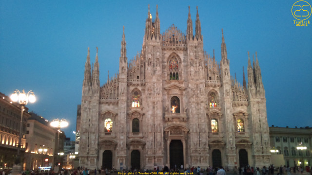 Cathedral clock tower night city #2 free wallpaper for desktop - medium preview image