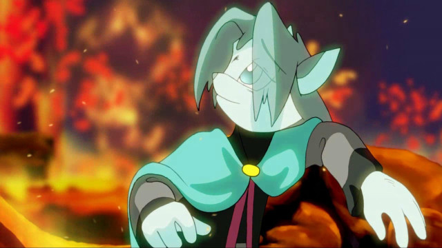 Aqua fireboy autumn leaves cape free wallpaper for desktop - medium preview image